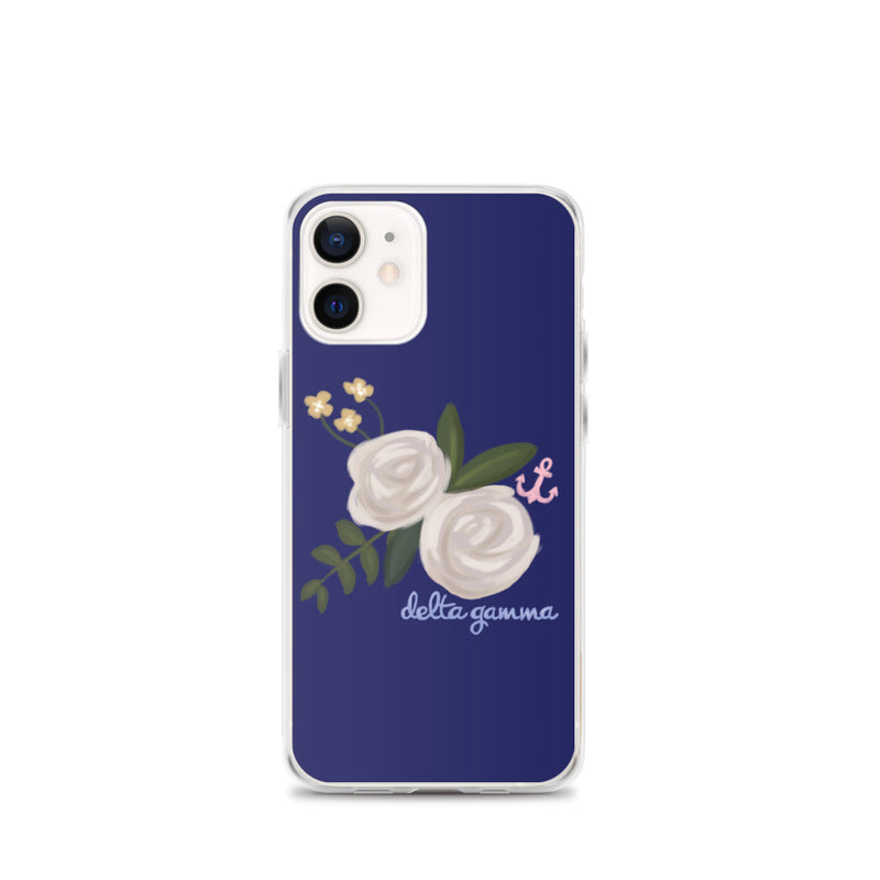 Delta Gamma Rose and Anchor iPhone Case