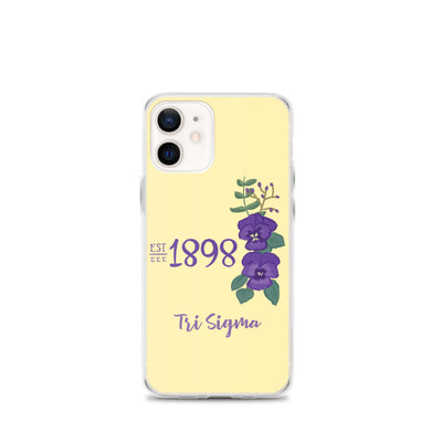 Tri Sigma 1898 Founders Day Yellow iPhone Case