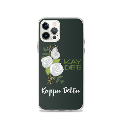 Kappa Delta Kay Dee White Rose iPhone Case