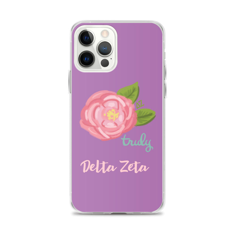 Delta Zeta Truly Purple iPhone Case
