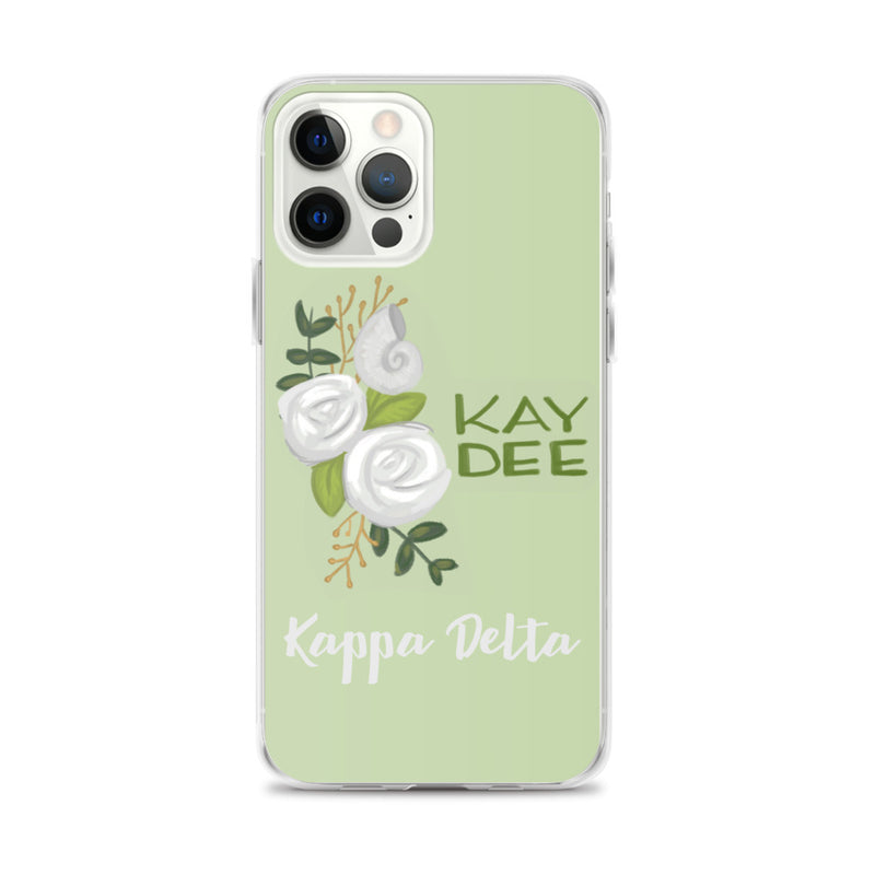 Kay Dee Rose Light Green iPhone 12 Pro Max Case