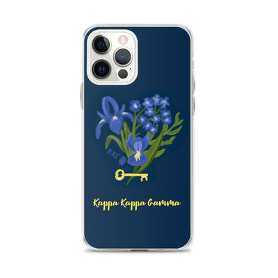 Kappa Kappa Gamma Fleur de Key iPhone Case, Dark Blue in iPhone 12 Pro Max