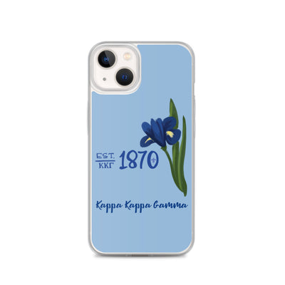 Kappa Kappa Gamma Founders Day Blue iPhone Case
