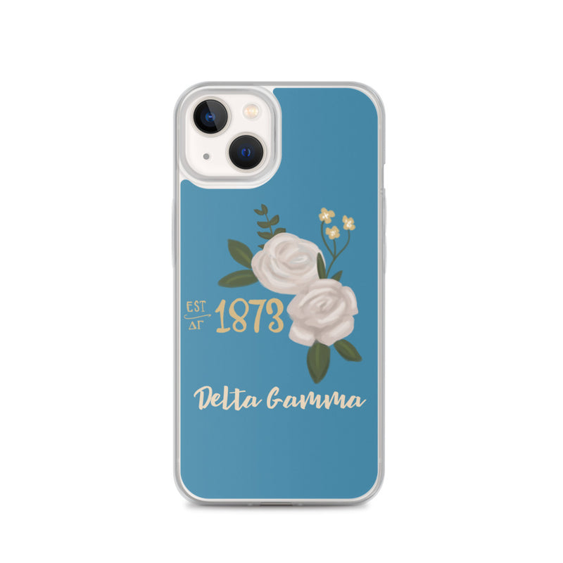 Delta Gamma 1873 Founders Day Turquoise iPhone Case