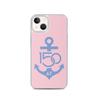 Delta Gamma 150th Anniversary Pink Blue iPhone Case