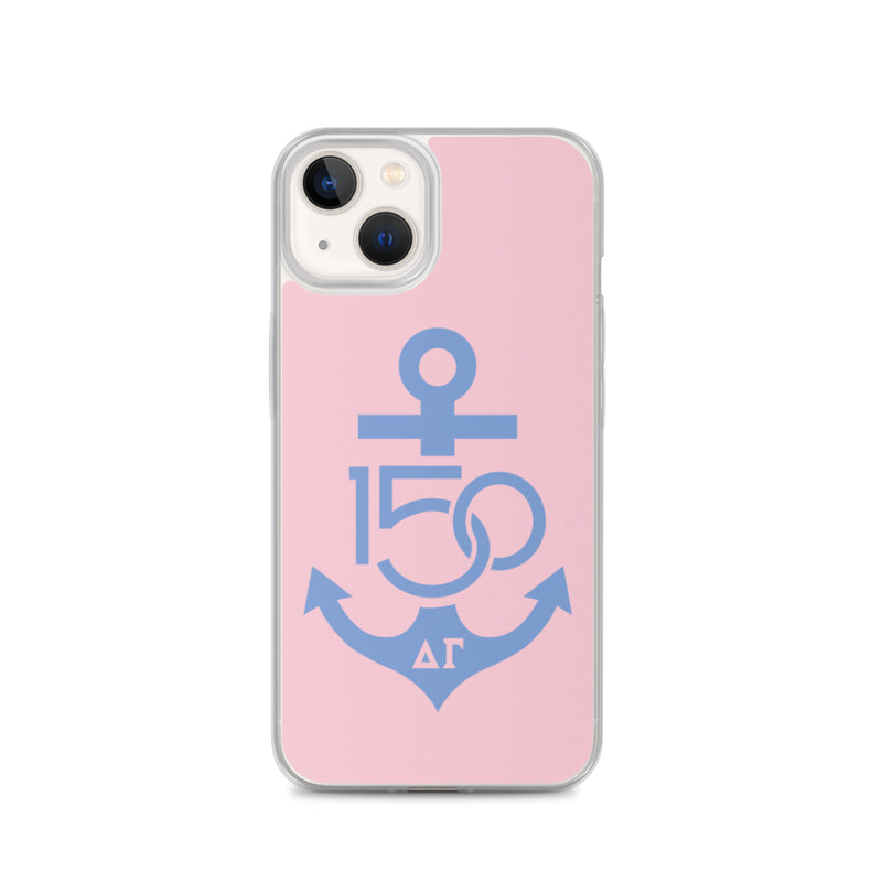 Delta Gamma 150th Anniversary Pink Blue iPhone Case