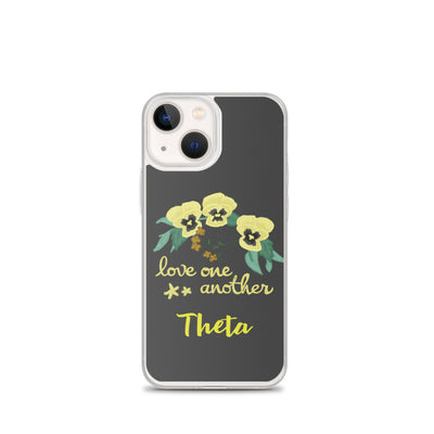 Kappa Alpha Theta Love One Another Black iPhone Case