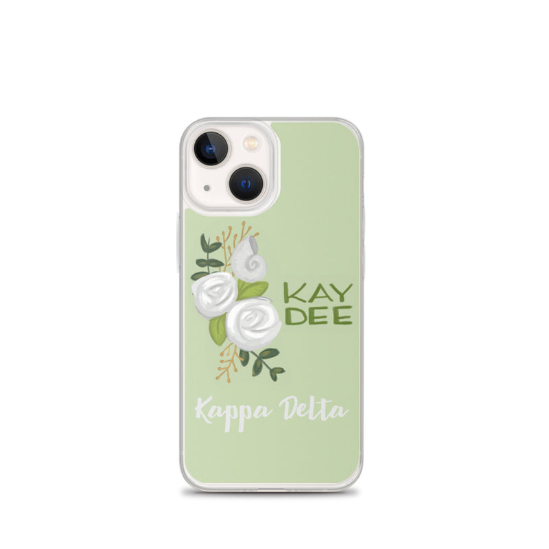 Kay Dee Rose Light Green iPhone 13 mini Case