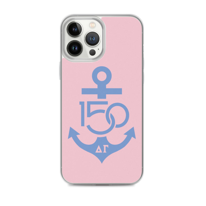 Delta Gamma 150th Anniversary Pink Blue iPhone Case