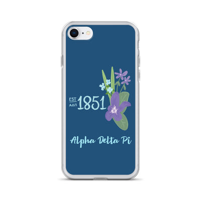 Alpha Delta Pi 1851 design on iPhone 7 or 8 