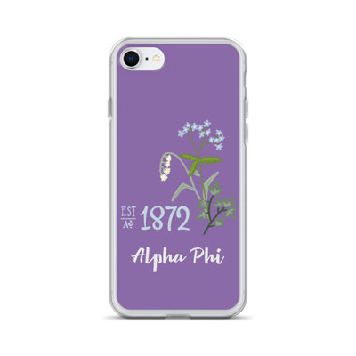 Alpha Phi Founders Day Design iPhone Case