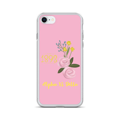 Alpha Xi Delta Founders Day Pink iPhone Case