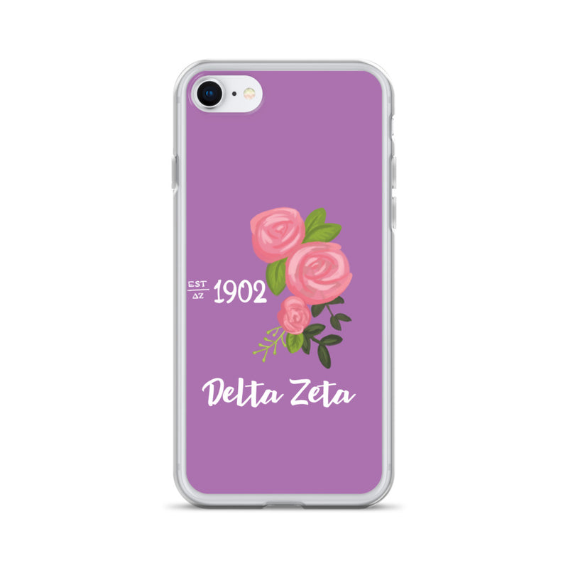 Delta Zeta Founders Day Purple iPhone Case