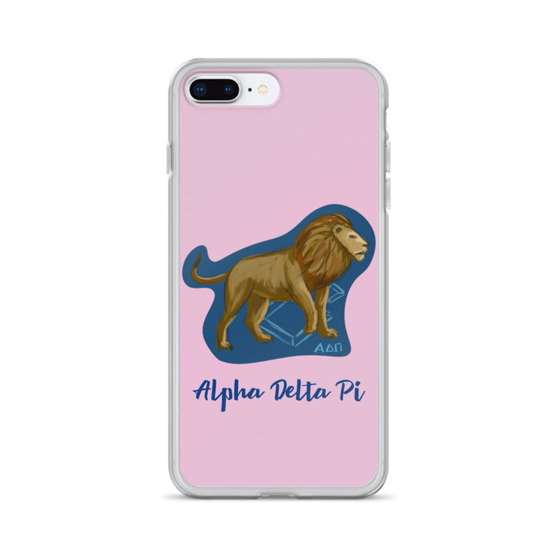 Alpha Delta Pi Alphie The Lion iPhone Case