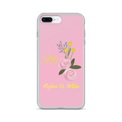 Alpha Xi Delta 1893 Founders Day Pink iPhone Case
