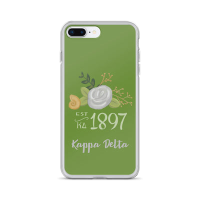 Kappa Delta 1897 Founders Day Green iPhone 7 Plus, 8 Plus Case