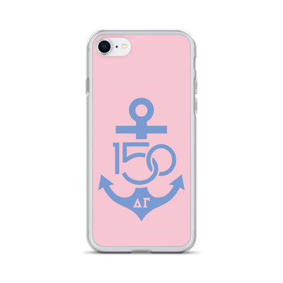 Delta Gamma 150th Anniversary Pink Blue iPhone Case