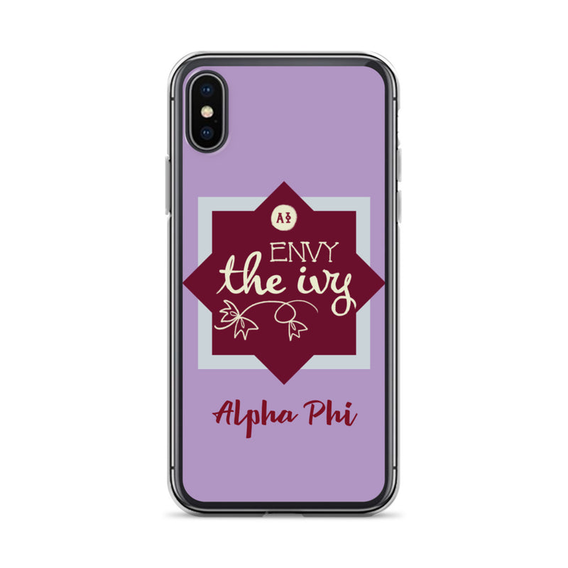 Alpha Phi Envy The Ivy Purple iPhone Case