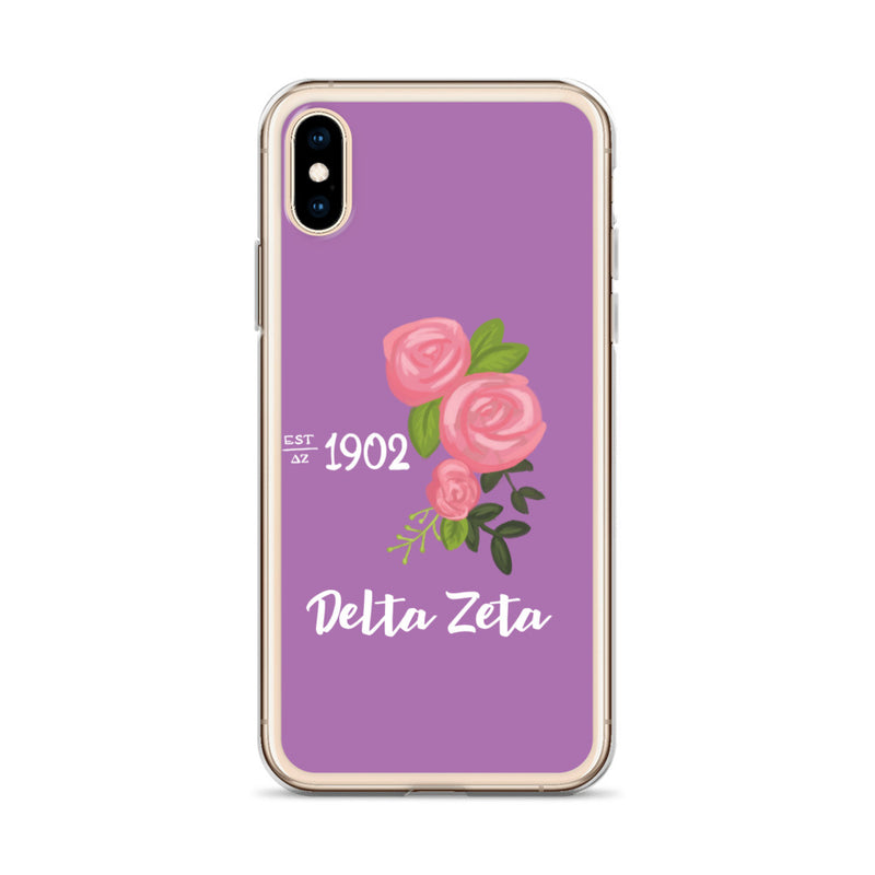 Delta Zeta 1902 Founders Day Purple iPhone Case