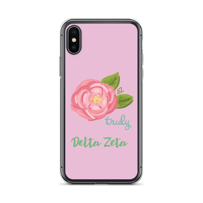 Delta Zeta Truly Pink iPhone Case