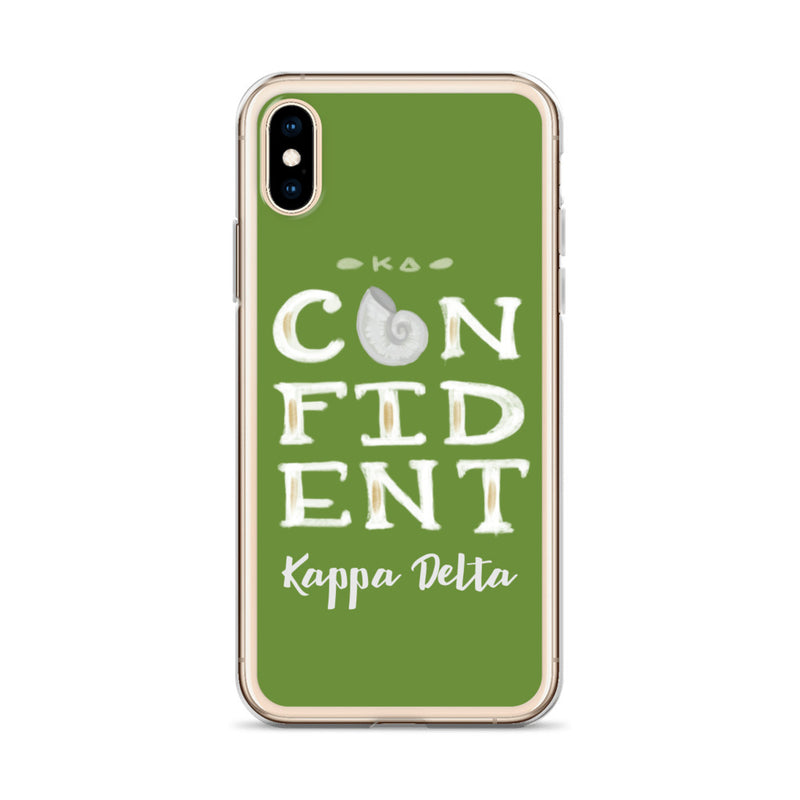 Kappa Delta KD Confident Green X XS iPhone Case