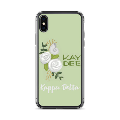Kay Dee Rose Light Green iPhone X XS Case