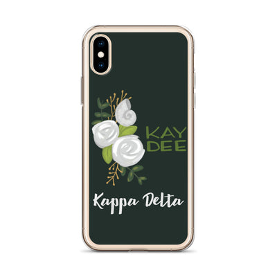 Kay Dee White Rose and Nautilus iPhone X, XS Case
