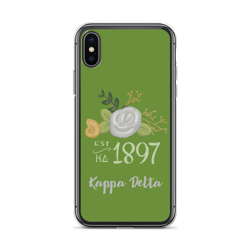 Kappa Delta 1897 Founders Day Green iPhone X XS Case