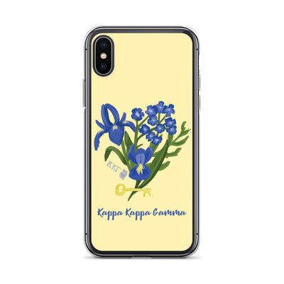 Kappa Kappa Gamma Yellow Fleur de Key iPhone Case