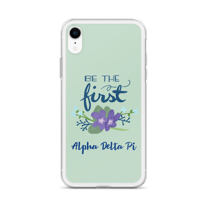 Alpha Delta Pi Green Be The First iPhone Case