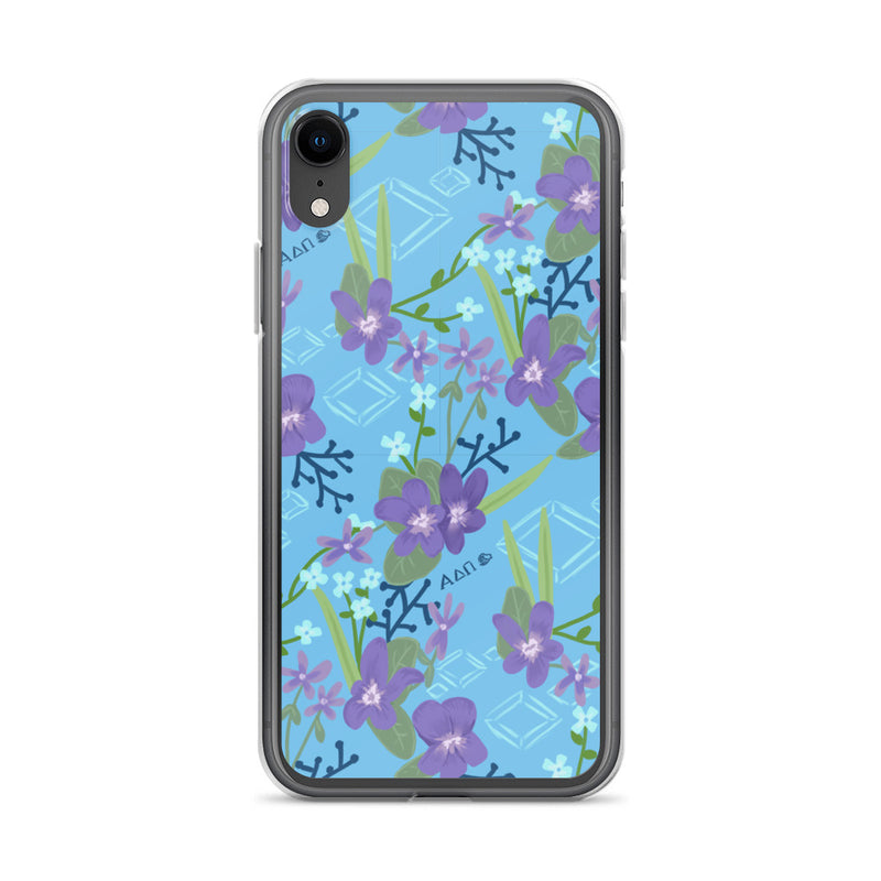 Alpha Delta Pi Floral Print iPhone Case | Greek Happy