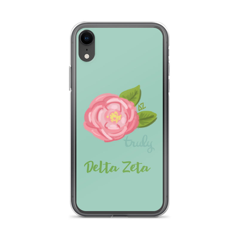 Delta Zeta Truly Green iPhone Case