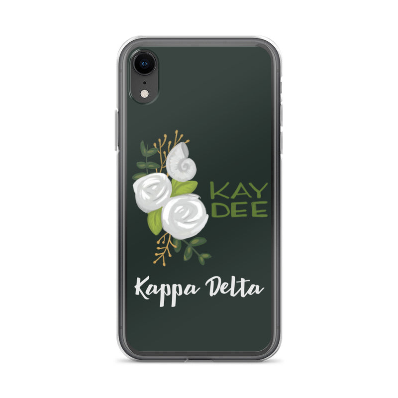 Kay Dee White Rose and Nautilus iPhone XR Case
