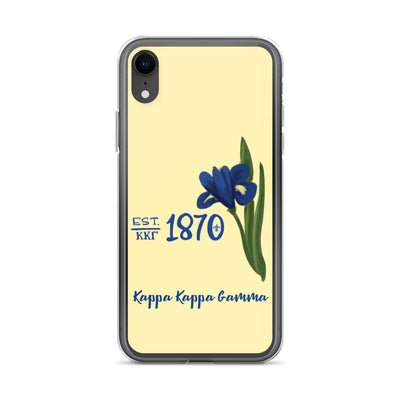 Kappa Kappa Gamma 1870 Founders Day Yellow iPhone Case