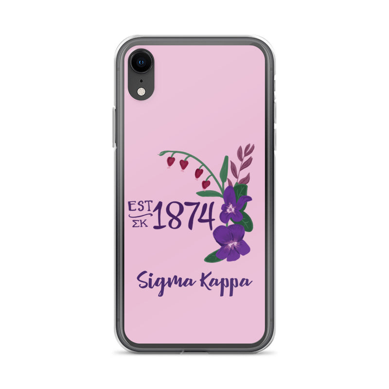 Sigma Kappa 1874 Founders Day Pink iPhone Case