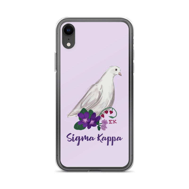 Sigma Kappa Dove Lavender iPhone Case