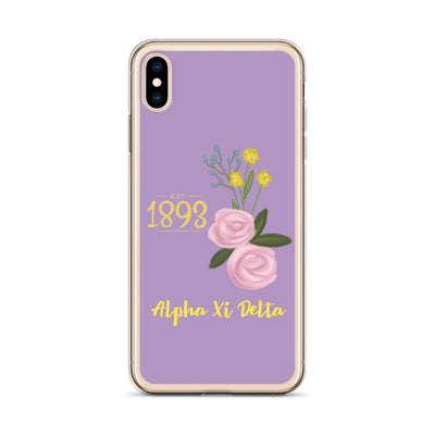 Alpha Xi Delta Founders Day Purple iPhone Case