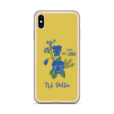 Tri Delta 1888 Founders Day Gold iPhone Case