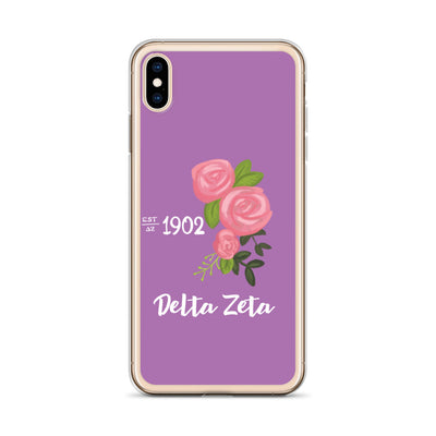 Delta Zeta 1902 Founders Day Purple iPhone Case