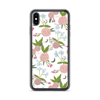 Gamma Phi Beta Carnation Floral Print iPhone Case