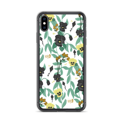 Kappa Alpha Theta White Floral Pattern iPhone Case