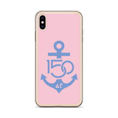 Delta Gamma 150th Anniversary Pink Blue iPhone Case