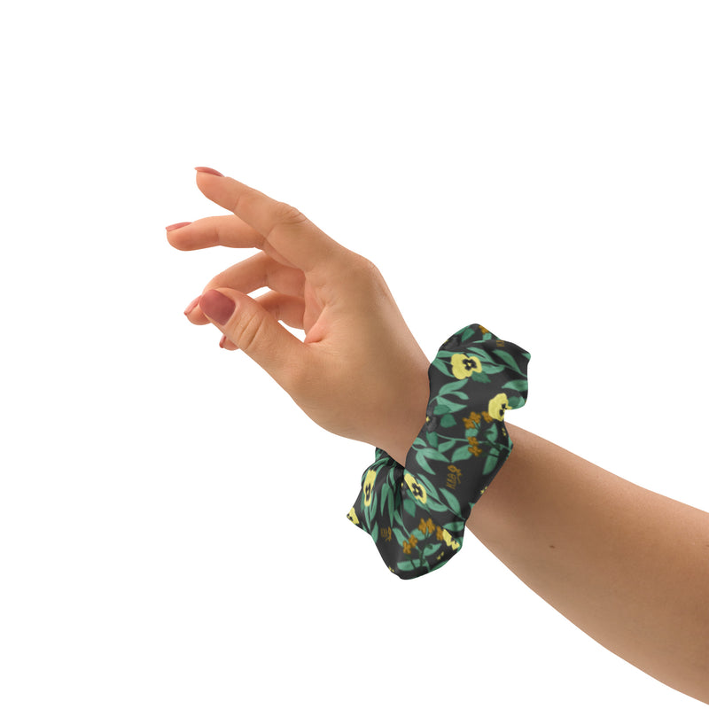 Kappa Alpha Theta Floral Print Scrunchie shown on model&