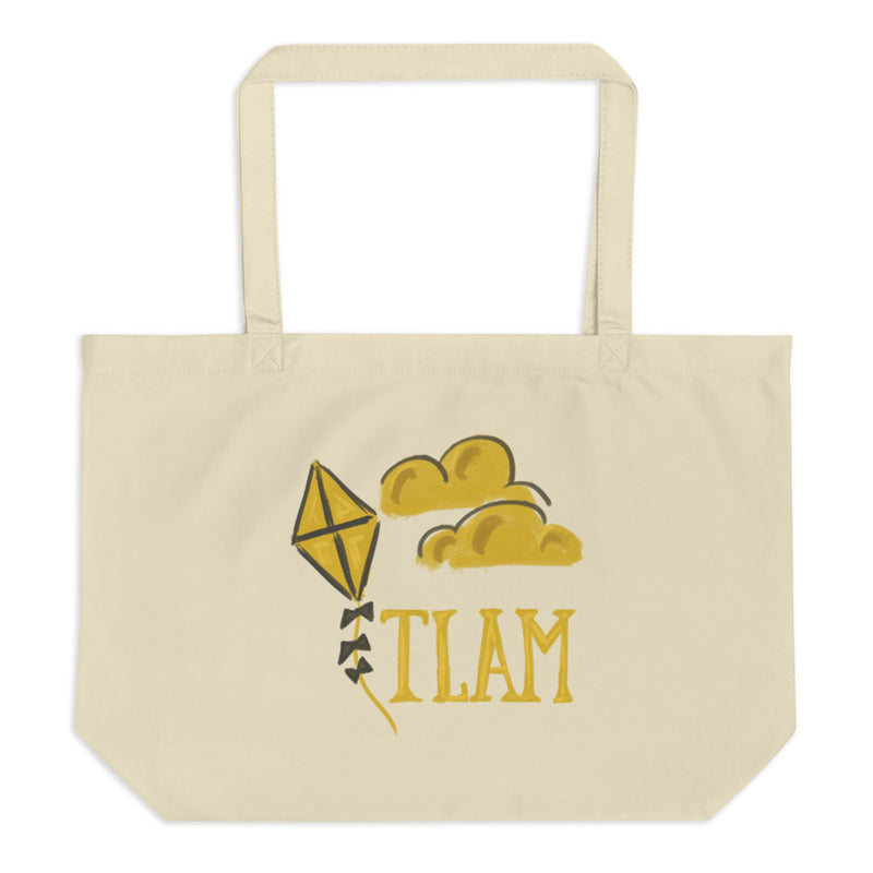 Kappa Alpha Theta TLAM Kite Large Organic Tote Bag in natural oyster