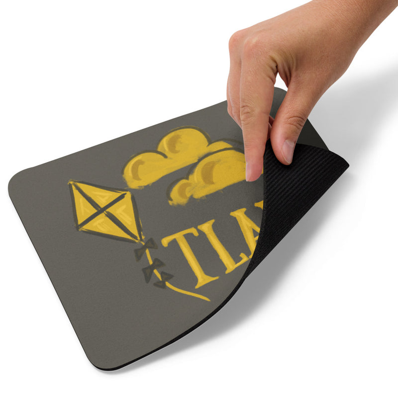 Kappa Alpha Theta TLAM Mouse pad showing rubber back of mouse pad
