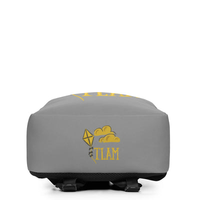 Kappa Alpha Theta TLAM Gray Backpack showing bottom of bag