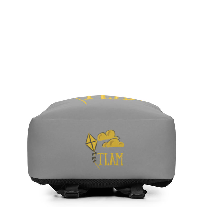 Kappa Alpha Theta TLAM Gray Backpack showing bottom of bag