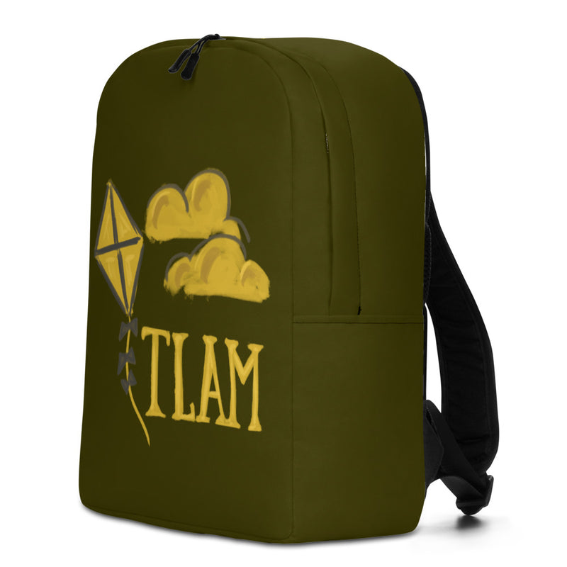Kappa Alpha Theta TLAM Black Backpack showing side of bag