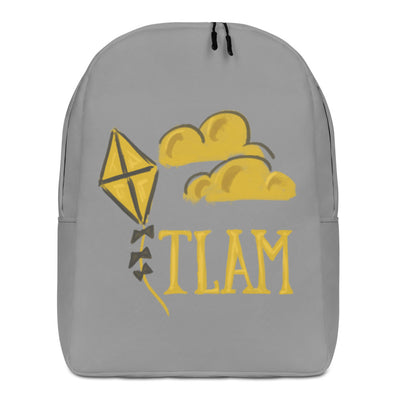 Kappa Alpha Theta TLAM Gray Backpack showing hand drawn design