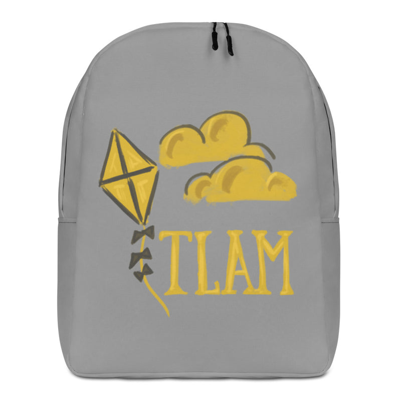 Kappa Alpha Theta TLAM Gray Backpack showing hand drawn design